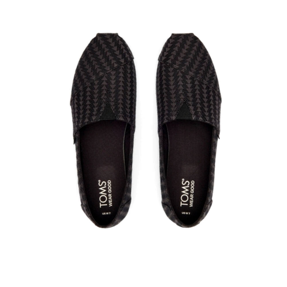 TOMS Alpargata Black Triangle Woven